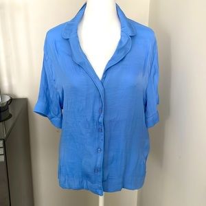 GAP satin pajama top- can be worn as blouse.